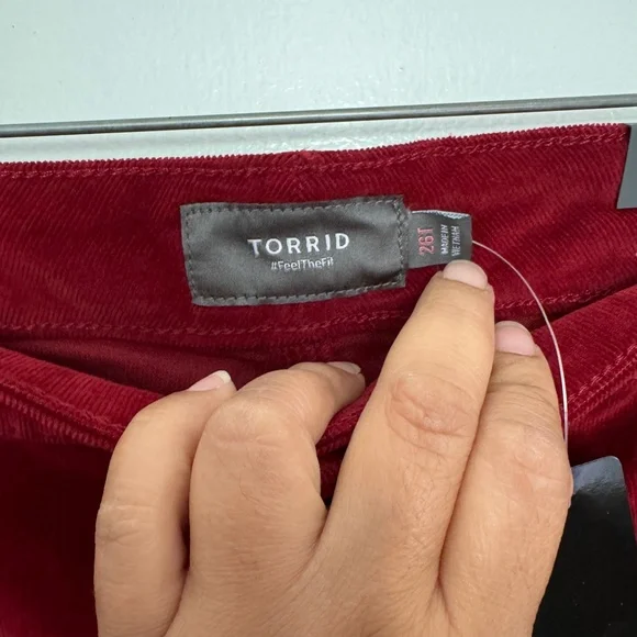 Torrid Red Boot Cut Pants - Picture 4 of 9